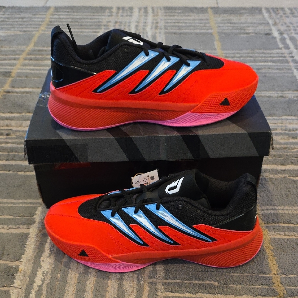Adidas Dame Certified 3 Low 'Solar Red' Sz: 9.5